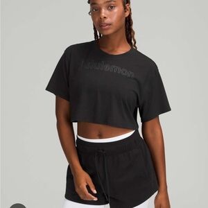 lululemon athletica Charcoal Crop Top